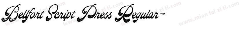 Bellfort Script Press Regular字体转换